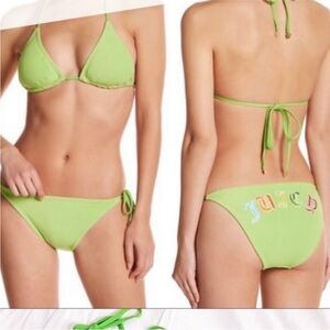Juicy Couture Greenery Bikini Bottom • Green Swimwear • Women’s Swim